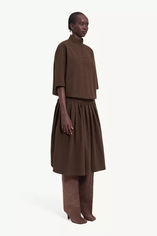 ウール シャーティングシャツドレス - ショートドレス