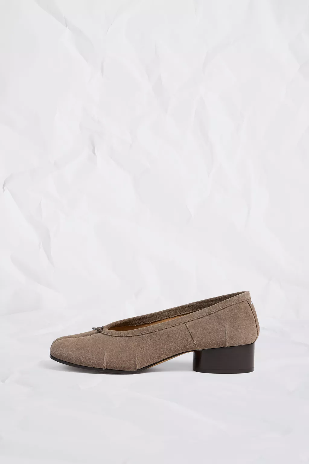 Taupe Tabi Ballerina Suede | Maison Margiela Official