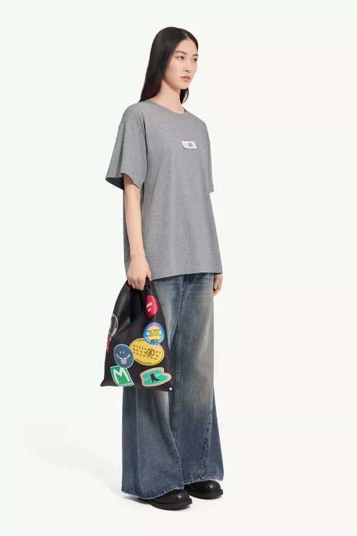 ラベル コットン ジャージTシャツ - Tシャツ