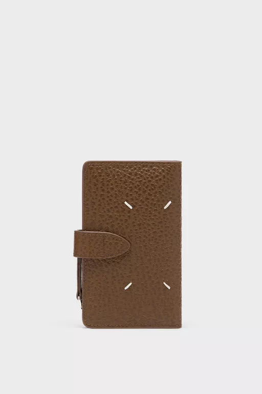 Four stitches zip wallet