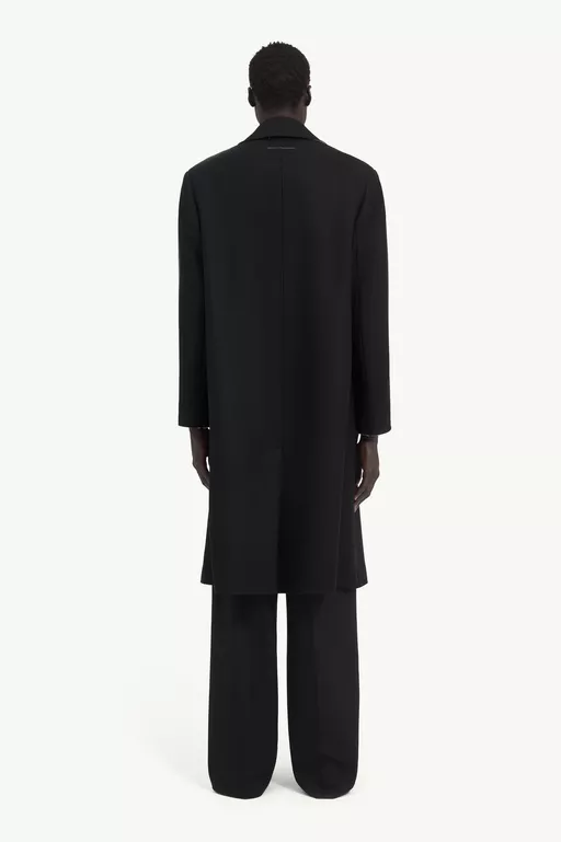 Wool felt single-breasted coat - Coats