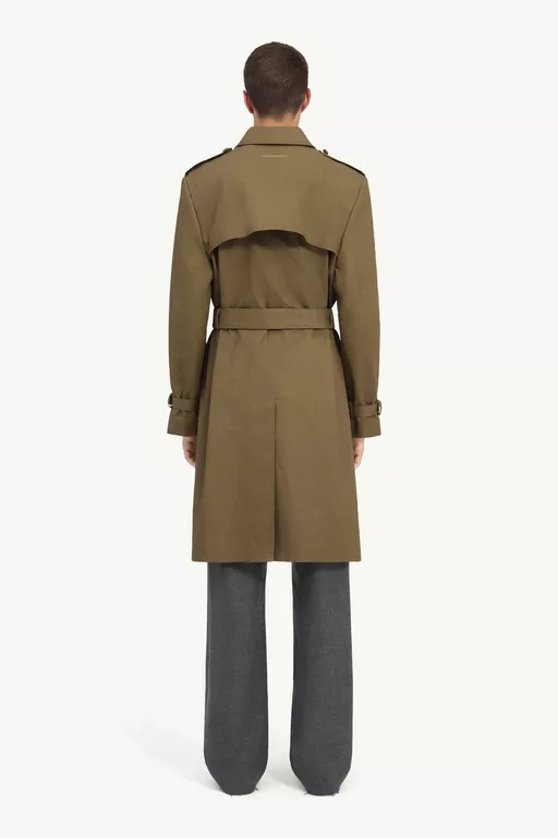 Coated cotton trench coat - Raincoats