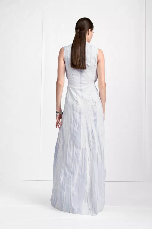 Cowl-Neck Crinkled Maxi Dress - Maxi Dress