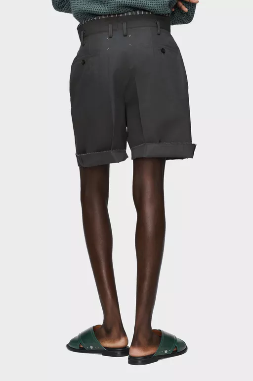 コットンシルクショートパンツ - ショートパンツ
