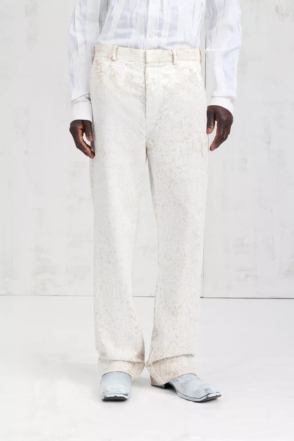Pink beige Bianchetto Tailored Trousers | Maison Margiela Official