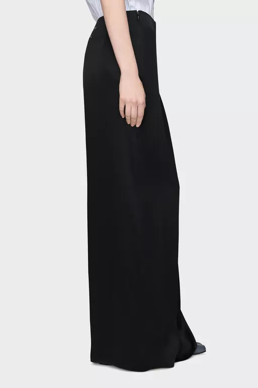 Silk Draped Skirt - Long skirts