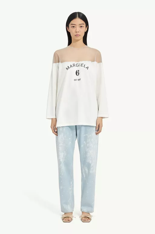 Mannequin Print Jersey Top - T-shirts