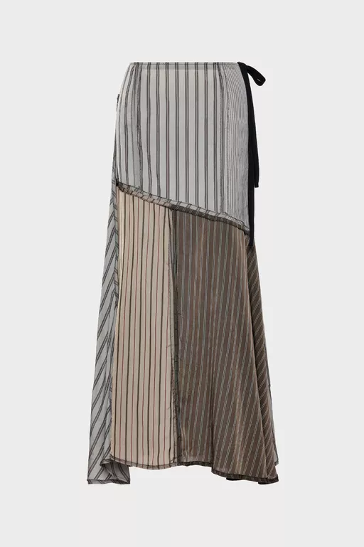 Patchwork Long Skirt - Long skirts