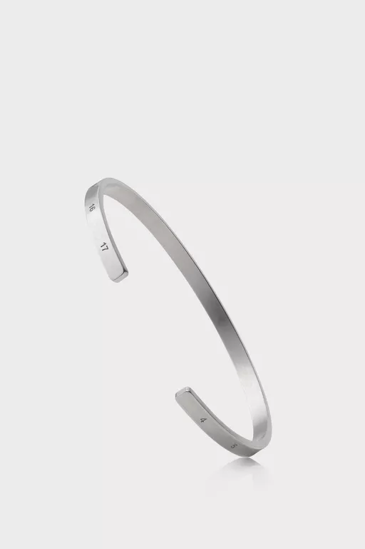 ナンバリング カフブレスレット 4mm - ブレスレット