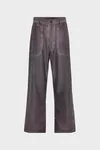 Plum - Double-Dyed Workwear Trousers