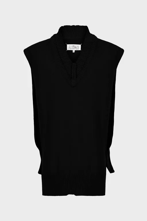 Layered Knit Vest - Scarves - Image 1