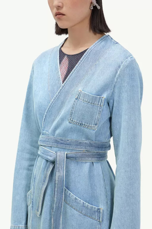 Collarless trench coat - Raincoats