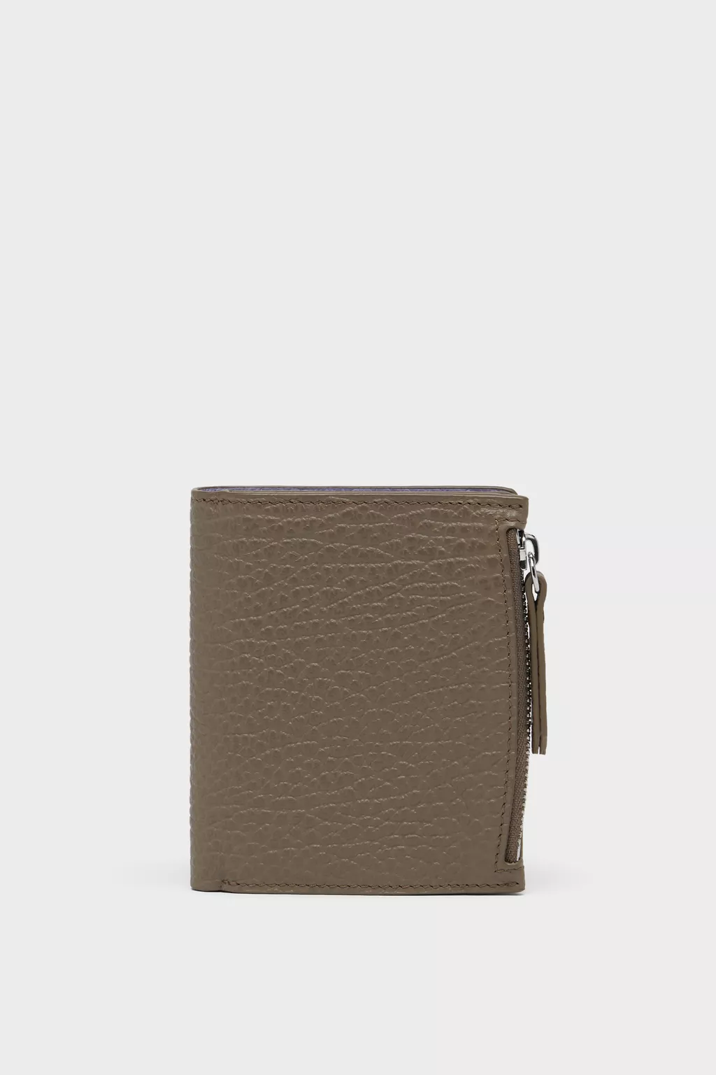 4ステッチ バイカラー フリップフラップ ウォレット ブラウン | Maison