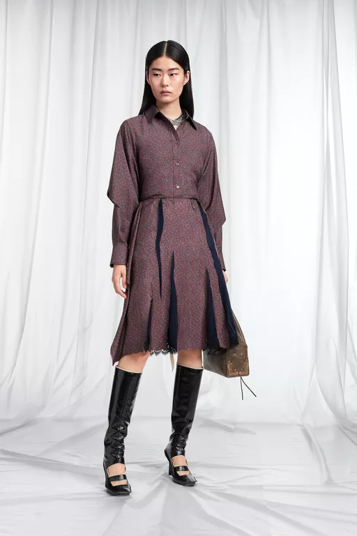 Fusion Paisley Midi Skirt - Midi Skirts