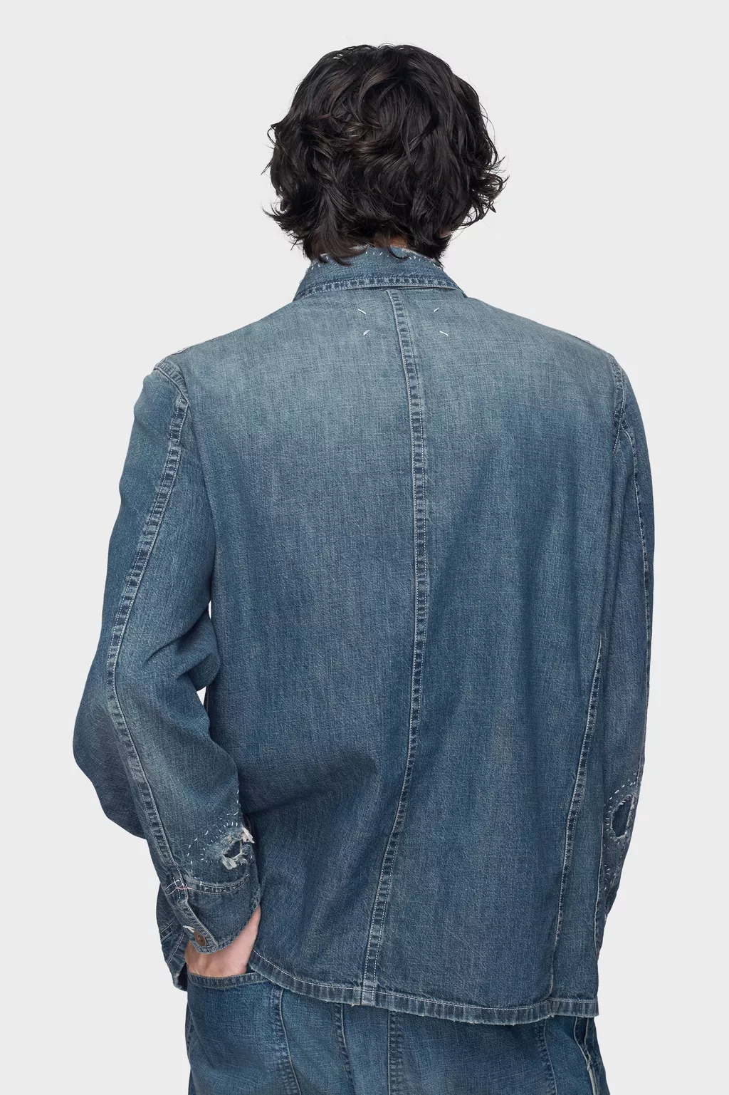Blue Denim caban jacket | Maison Margiela Official