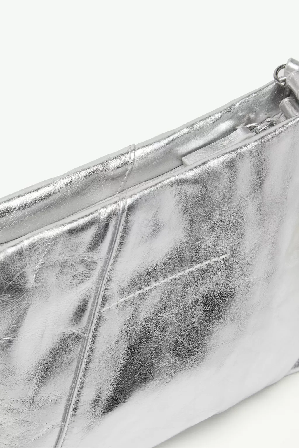 Gray Folded Japanese Shoulder Bag | MM6 Official