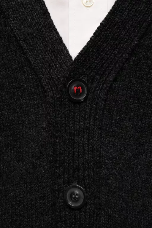 Elbow Patch Cardigan - Knitwear