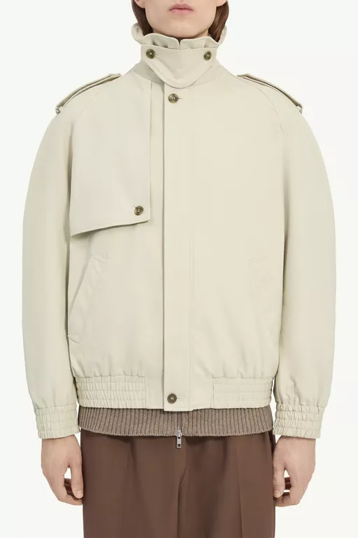 Cotton twill jacket - Jackets