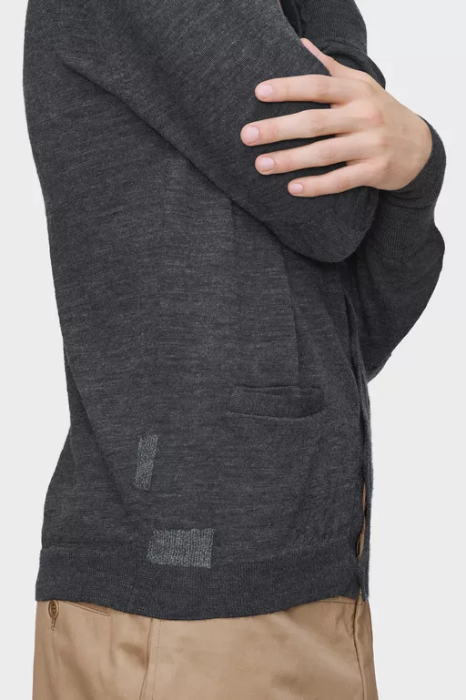 Wool-blend V-neck cardigan - Cardigan