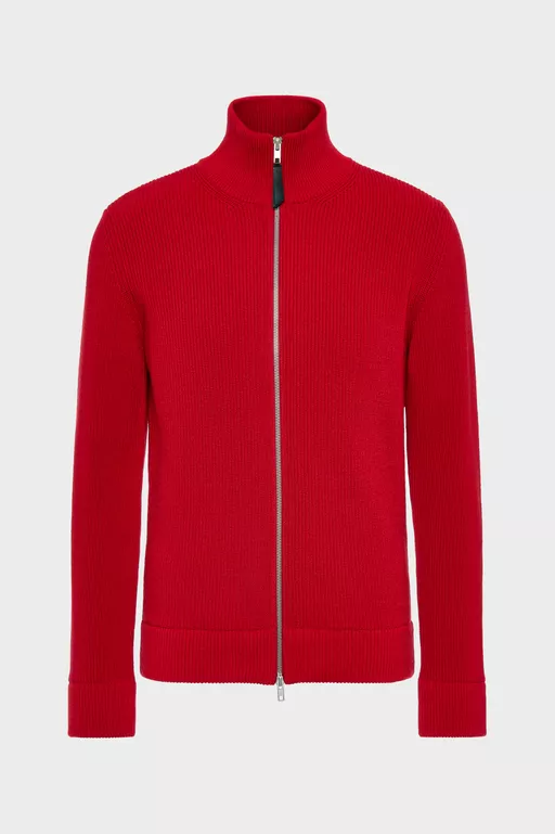 Knit zip-up cardigan - Knitwear