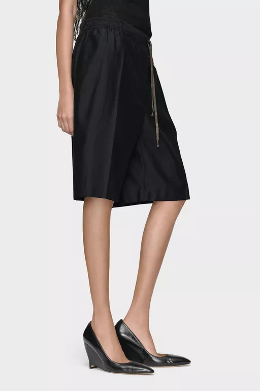 Cotton Drawstring Shorts - Shorts