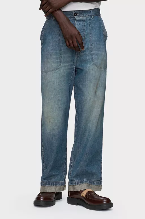 Wide-leg jeans - Pants