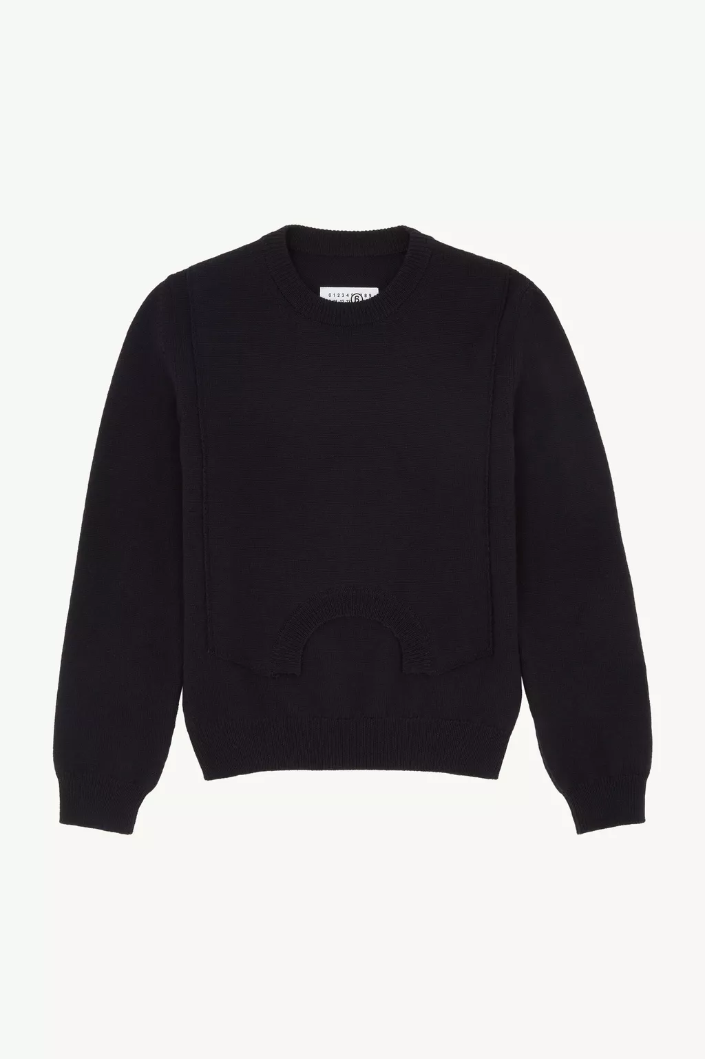 Black Wool sweater | MM6 Official
