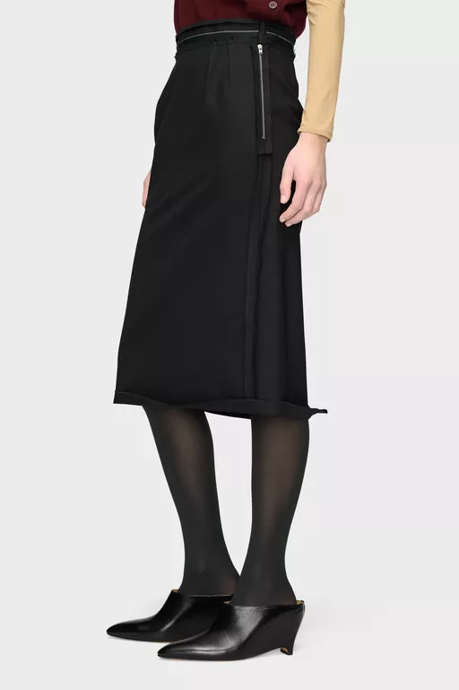 Reversed Midi Skirt - Midi Skirts