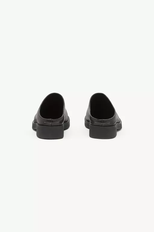 Leather Biker mules - Slippers