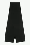 Schwarz - Schal aus Baumwollstrick