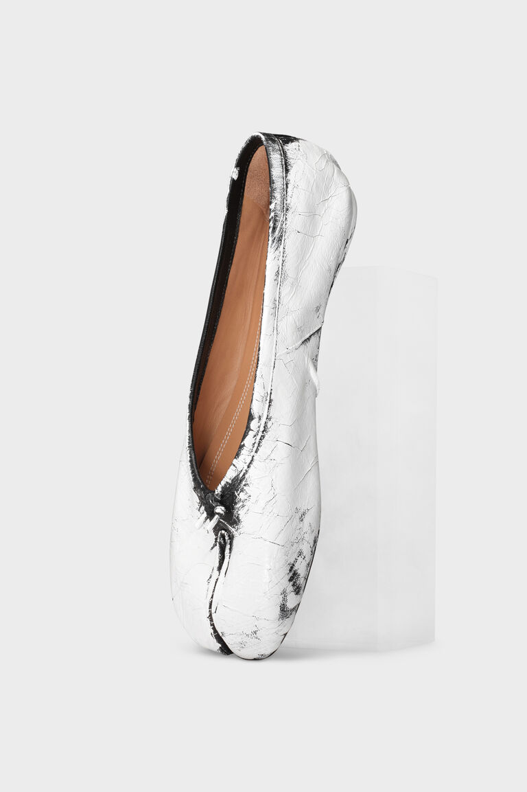 Black/White Tabi Ballerina Flats | Maison Margiela
