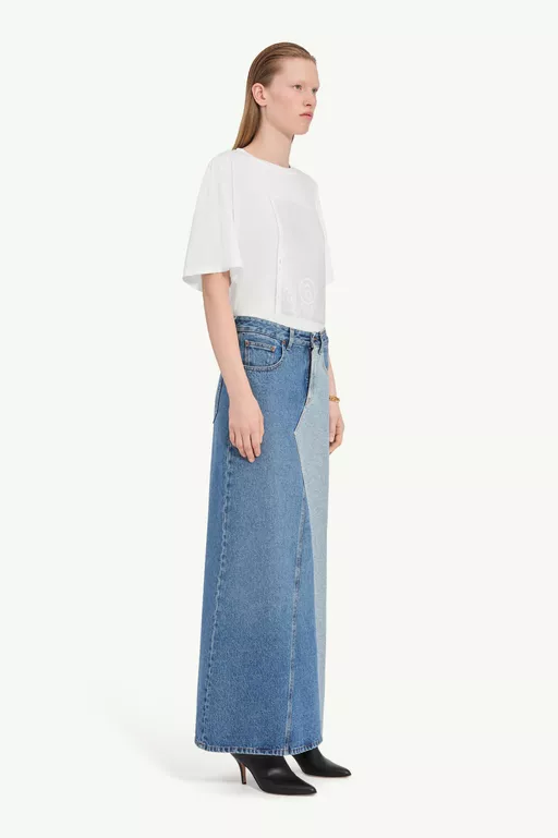 Denim maxi skirt - Long skirts