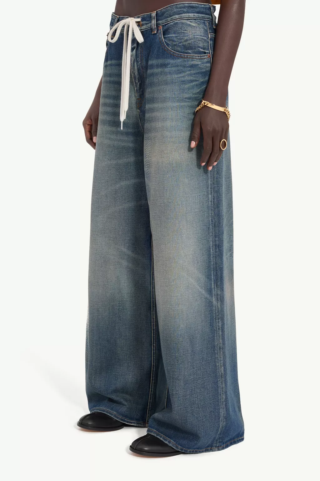 Women's Extra Wide-Leg Jeans | MM6