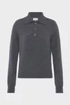 Dunkelgrau - Polo-Stricktop
