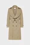 Beige rosato - Trench con colletto ripiegato