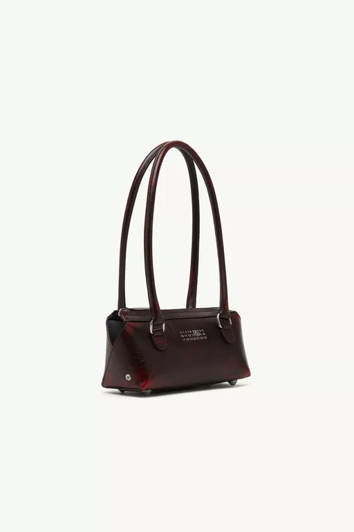 Bauletto Shoulder Bag Mini crackled leather - Shoulder Bags