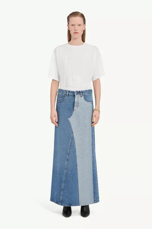 Denim maxi skirt - Long skirts