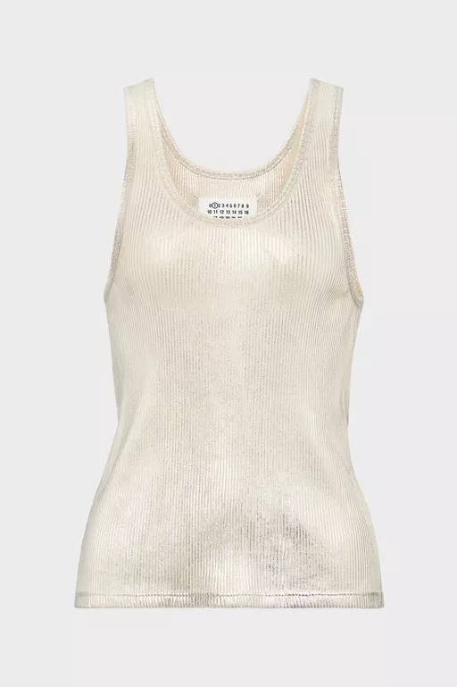 Silver Print Tank Top - Tops