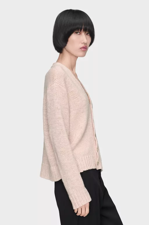 Gardening hemp knit cardigan - Cardigan