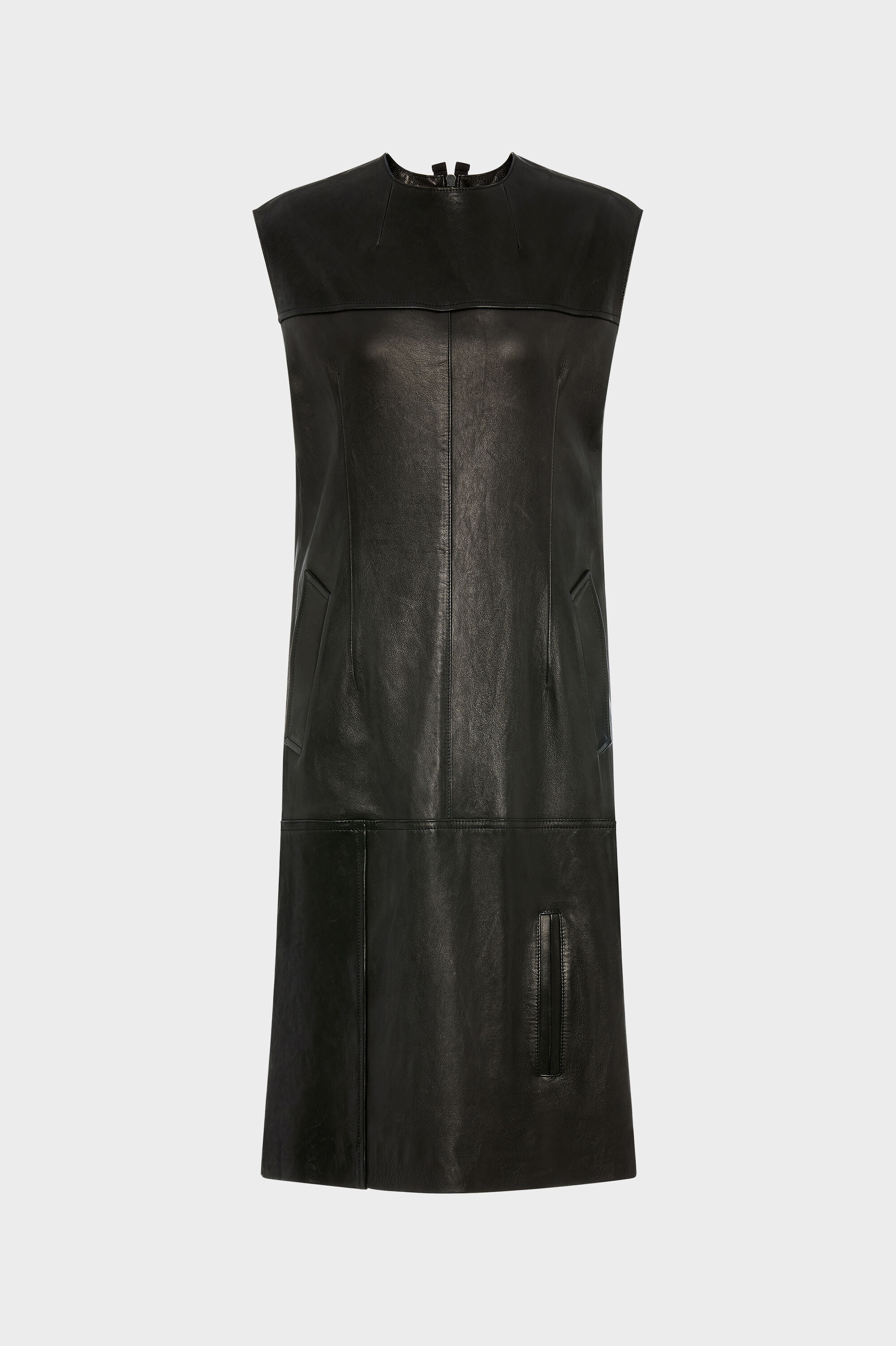Maison Margiela Leather Midi Dress Woman Black