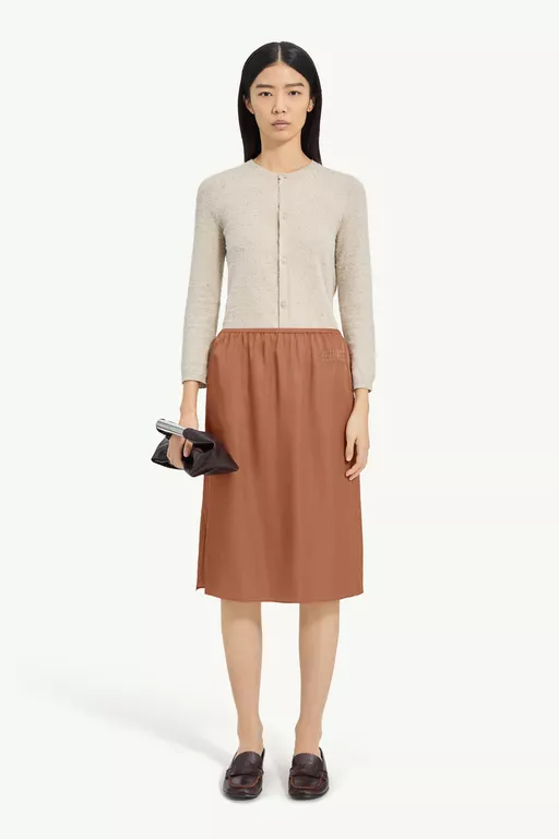 Satin Midi Skirt - Midi Skirts