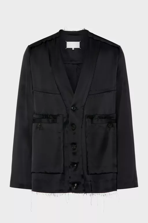 Patchwork Satin Jacket - Jackets