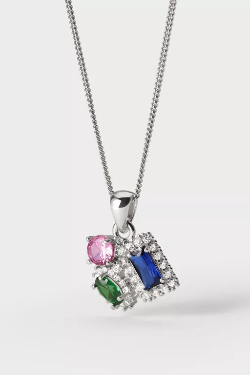 Cluster Pendant Necklace - Necklaces