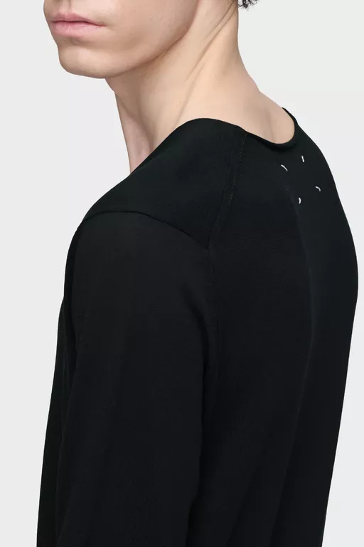 Cotton V-Neck Sweater - V-neck