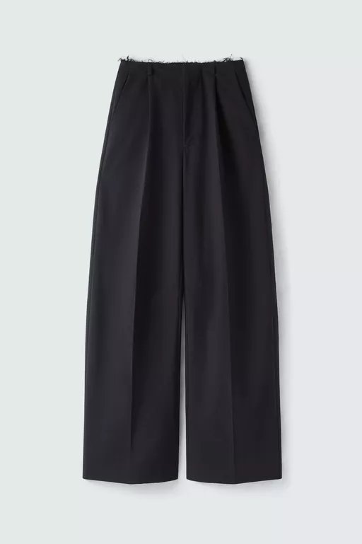 Pantalon ample en laine - Pantalons