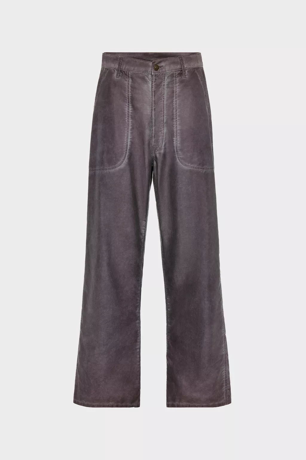 Plum Double-Dyed Workwear Trousers | Maison Margiela Official