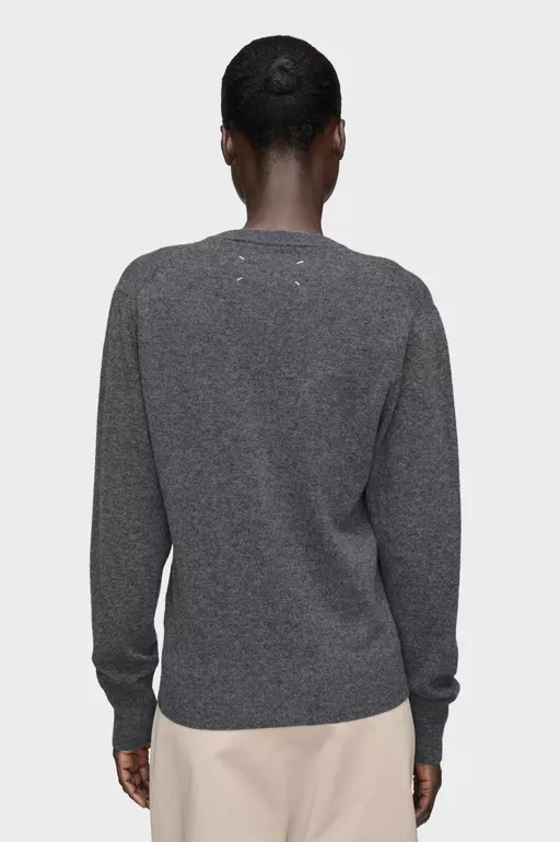 Twisted Knit Crewneck Sweater - Knitwear