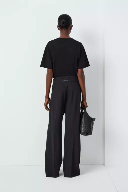Pantalon ample en laine - Pantalons