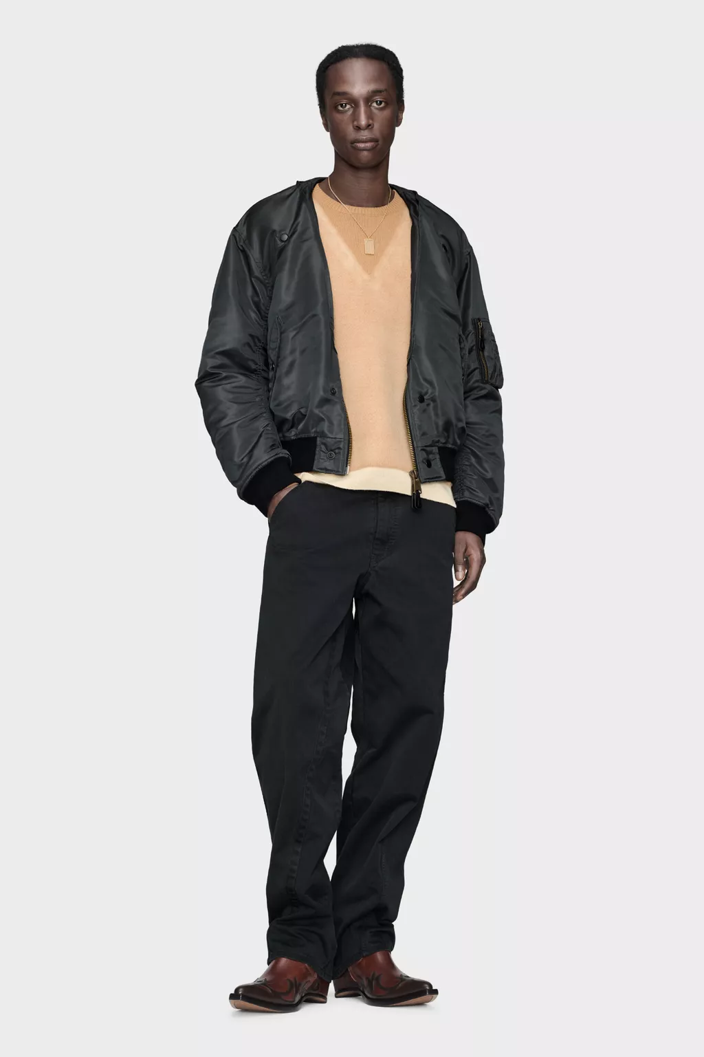 Dark grey Reversible Bomber Jacket | Maison Margiela Official