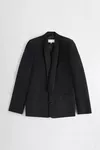 Schwarz - Smoking-Blazer mit Schalkragen